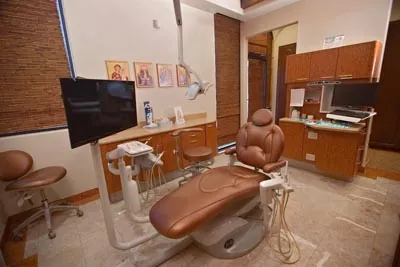 one of the dental exam rooms inside Desert Dental Spa in Palm Desert, CA